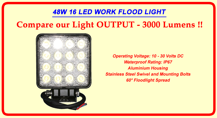 LED Work Flood Lights 2016 NZ Bare Co New Zealand